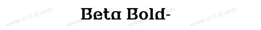 台北黑体 Beta Bold字体转换
